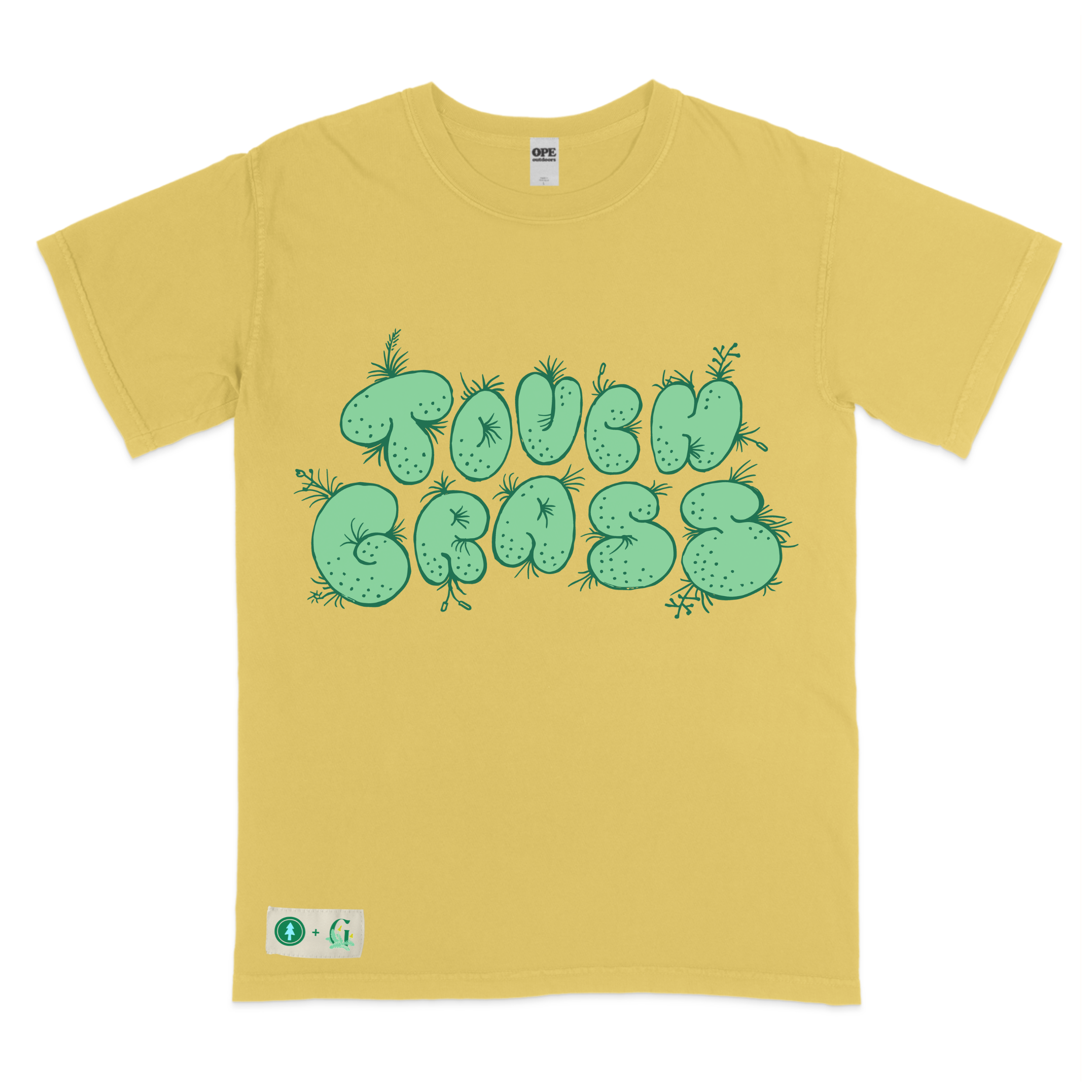Ope x Grown - Touch Grass T-Shirt (Mustard)