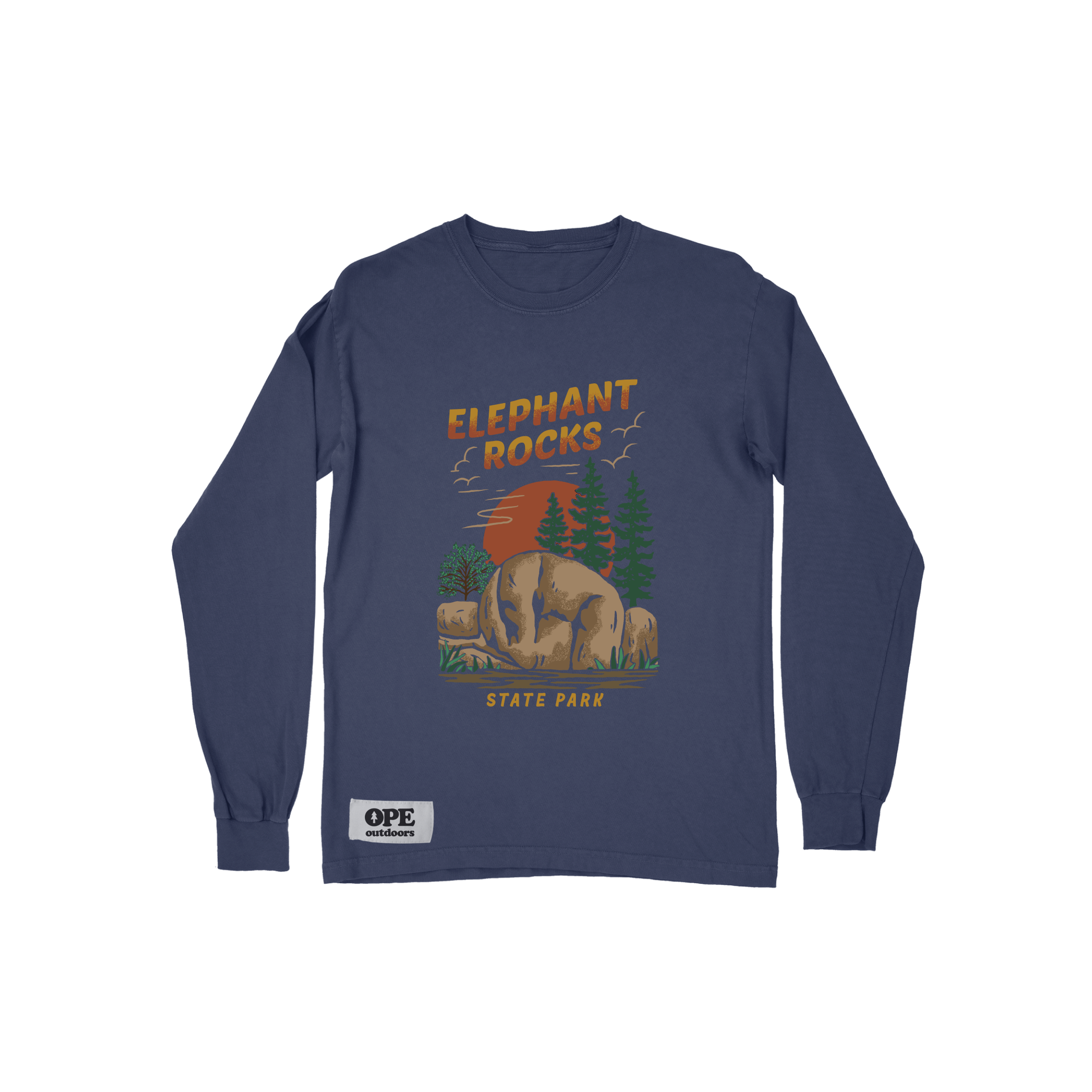 Elephant Rocks Long Sleeve T-Shirt