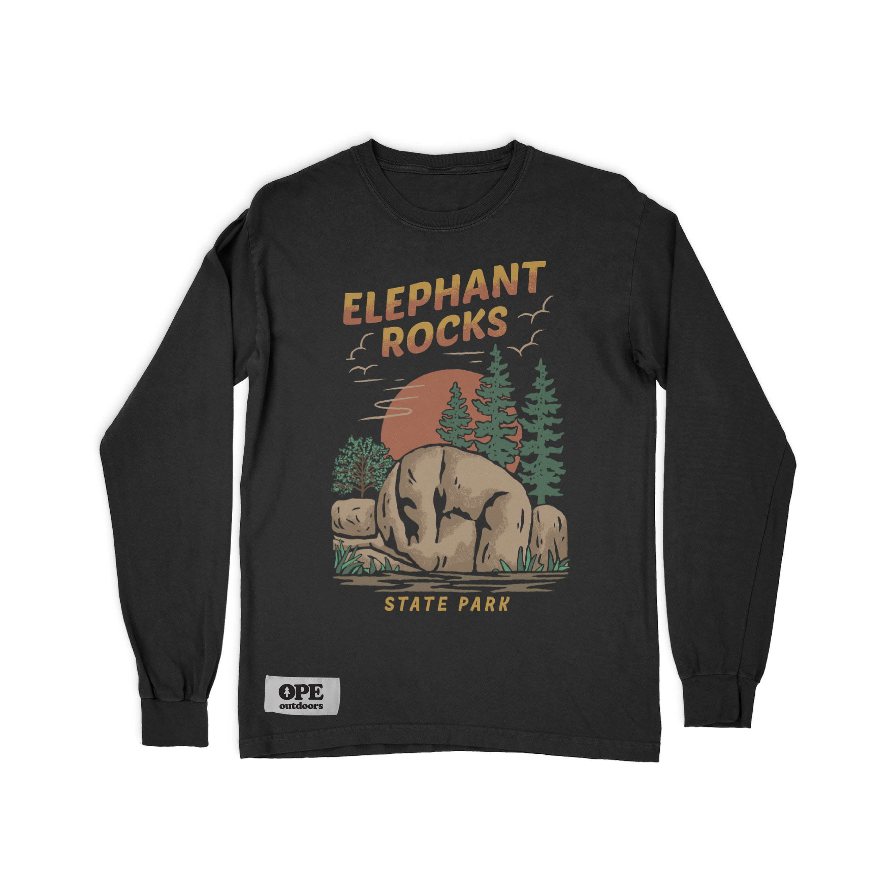 Elephant Rocks Long Sleeve T-Shirt