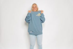 Get Out The Lawn Chair Sweater (Slate Blue)