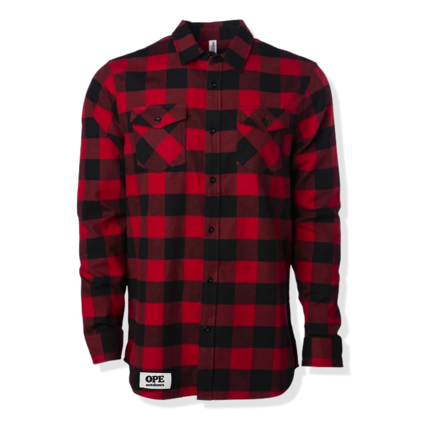 Long Sleeve Flannel Red And Black