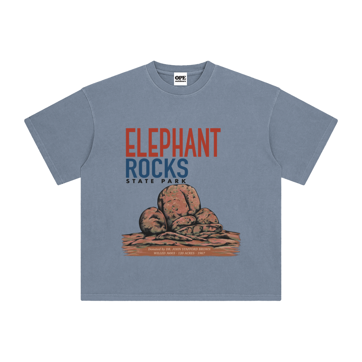 Elephant Rocks State Park Tee | WILLED Collection