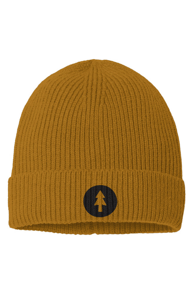 Ope Circle Fine Rib Knit Beanie