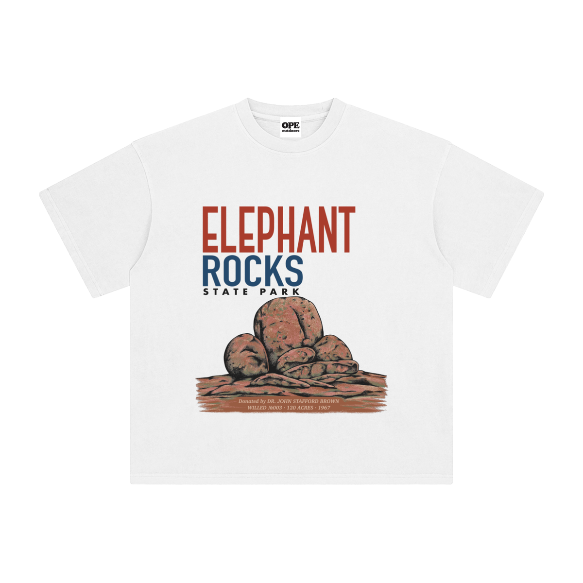 Elephant Rocks State Park Tee | WILLED Collection