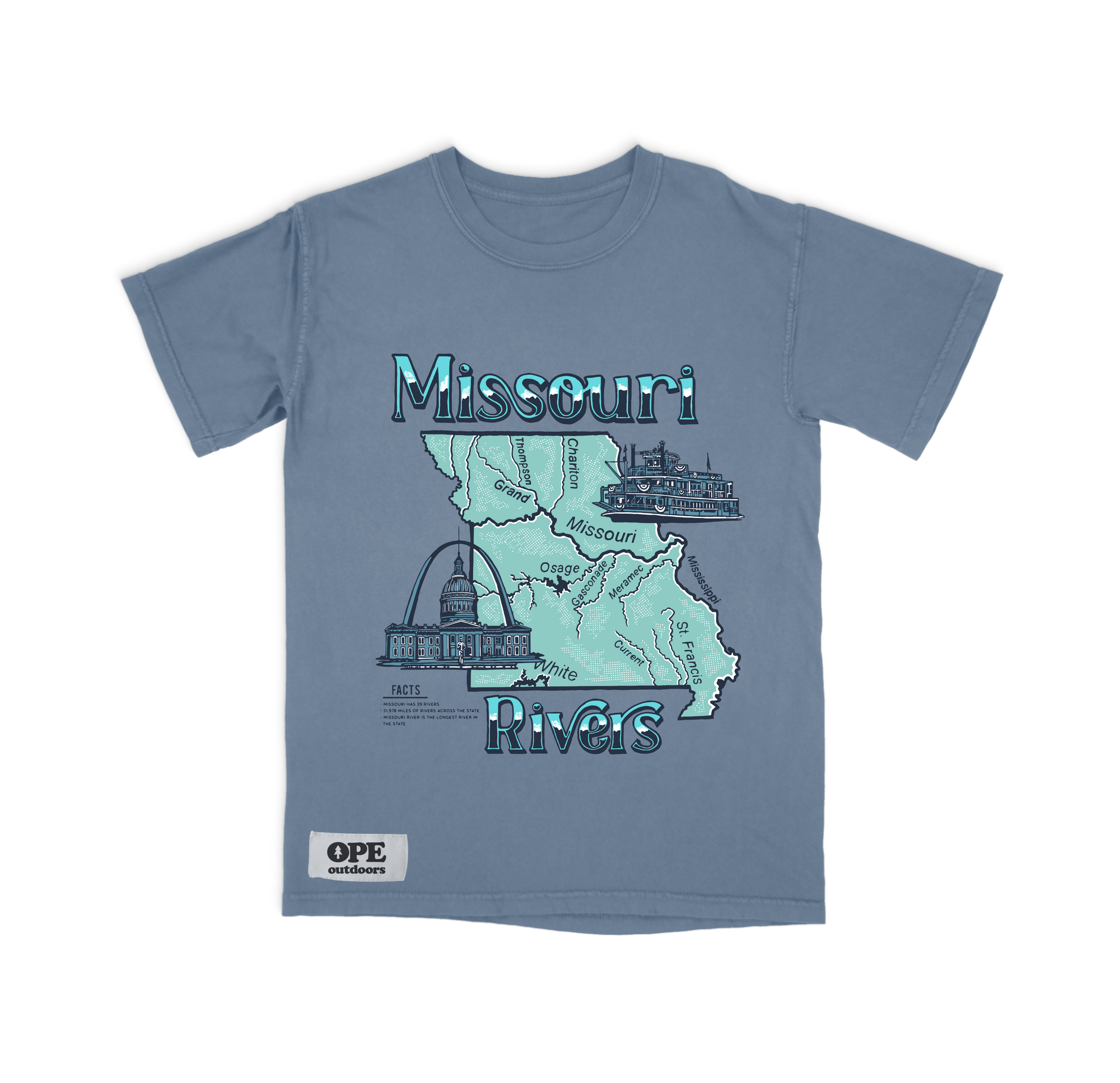 Missouri Rivers T-Shirt