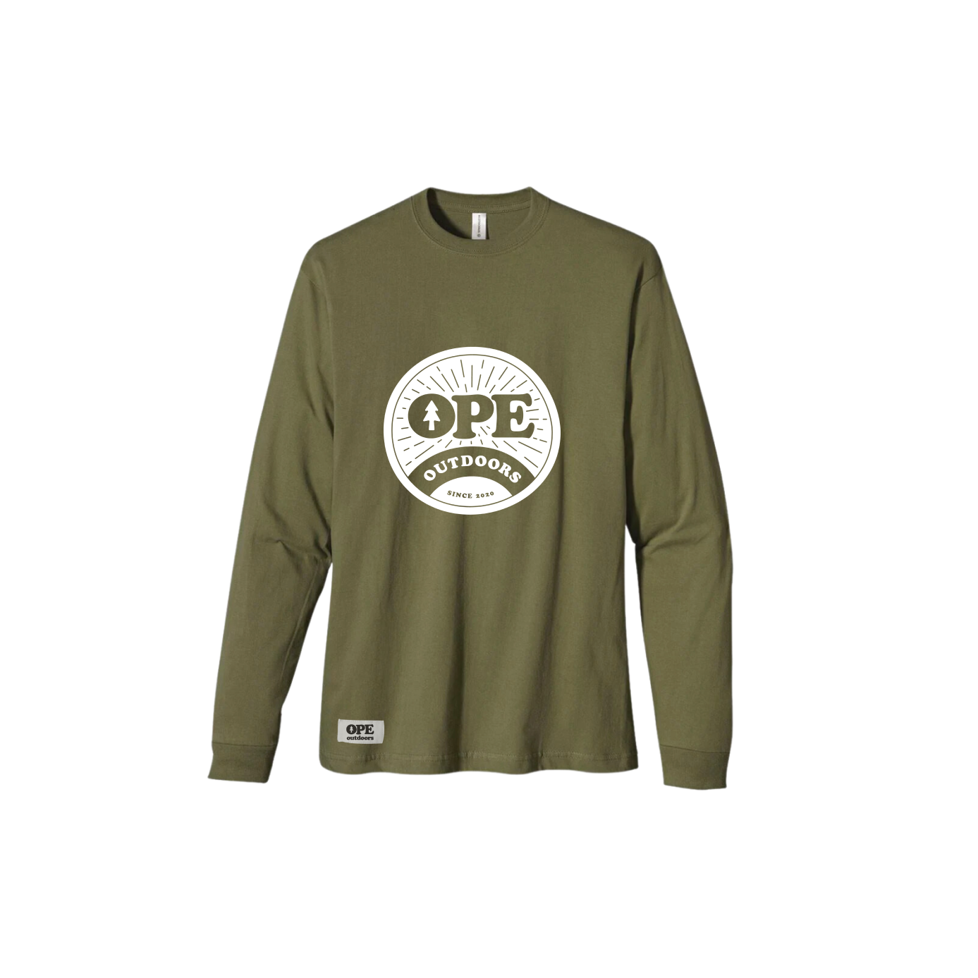 Organic Cotton Ope Long Sleeve T-Shirt Pacific