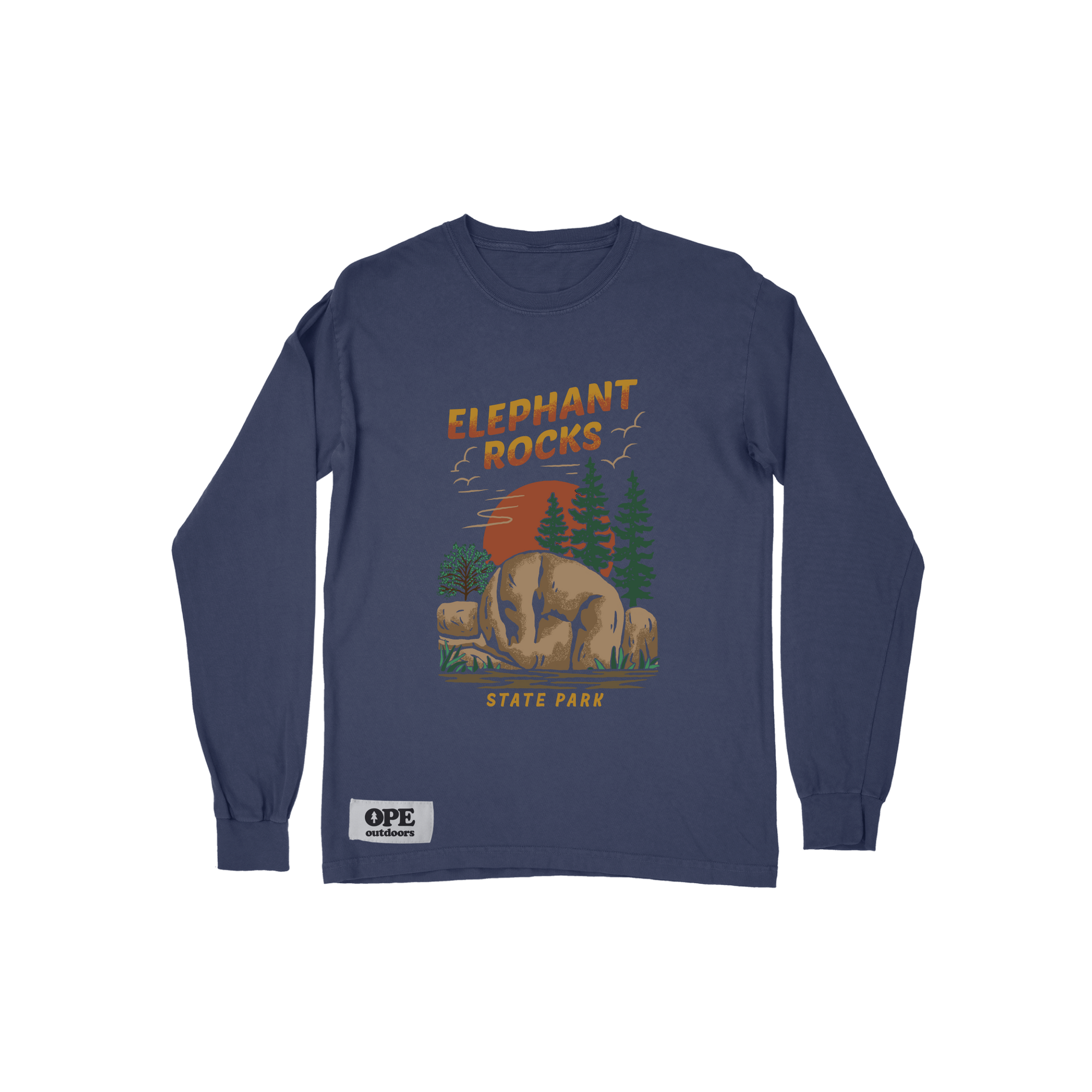 Elephant Rocks Long Sleeve T-Shirt