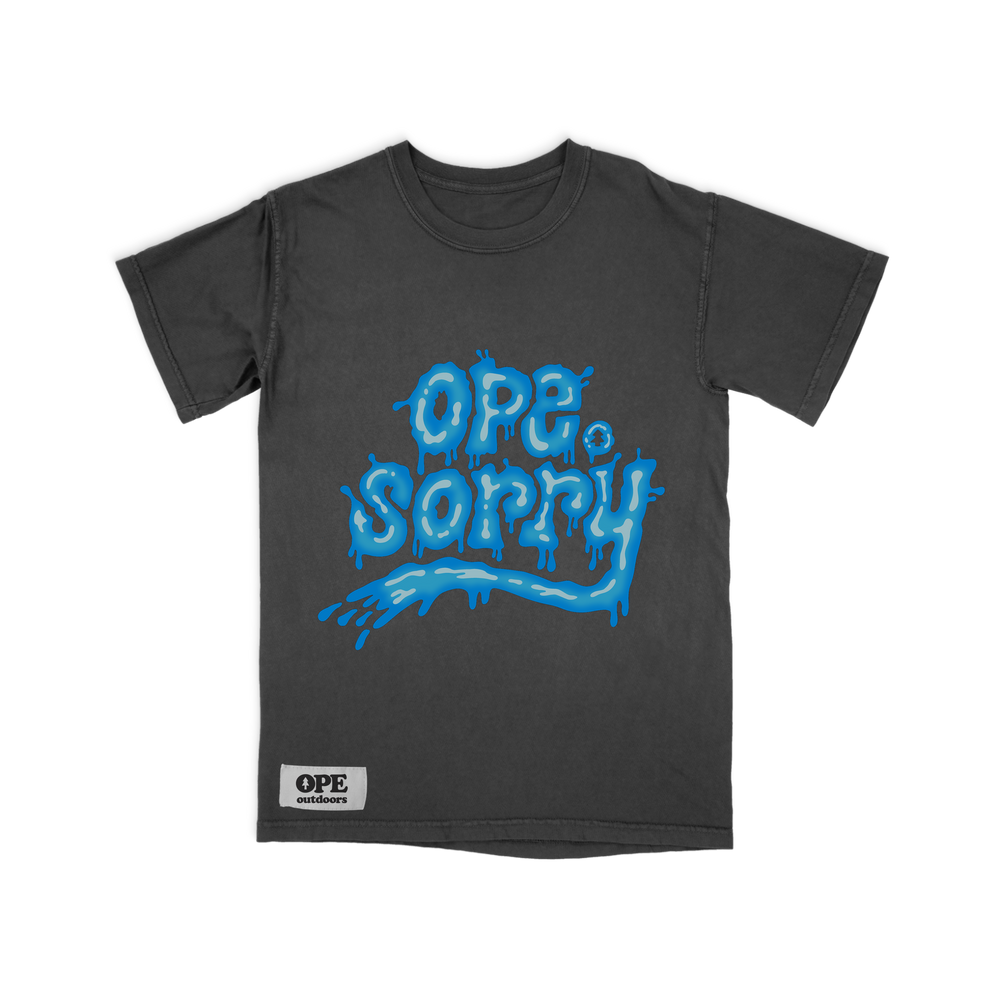 
                
                    Load image into Gallery viewer, Ope Sorry Splash T-Shirt Black
                
            