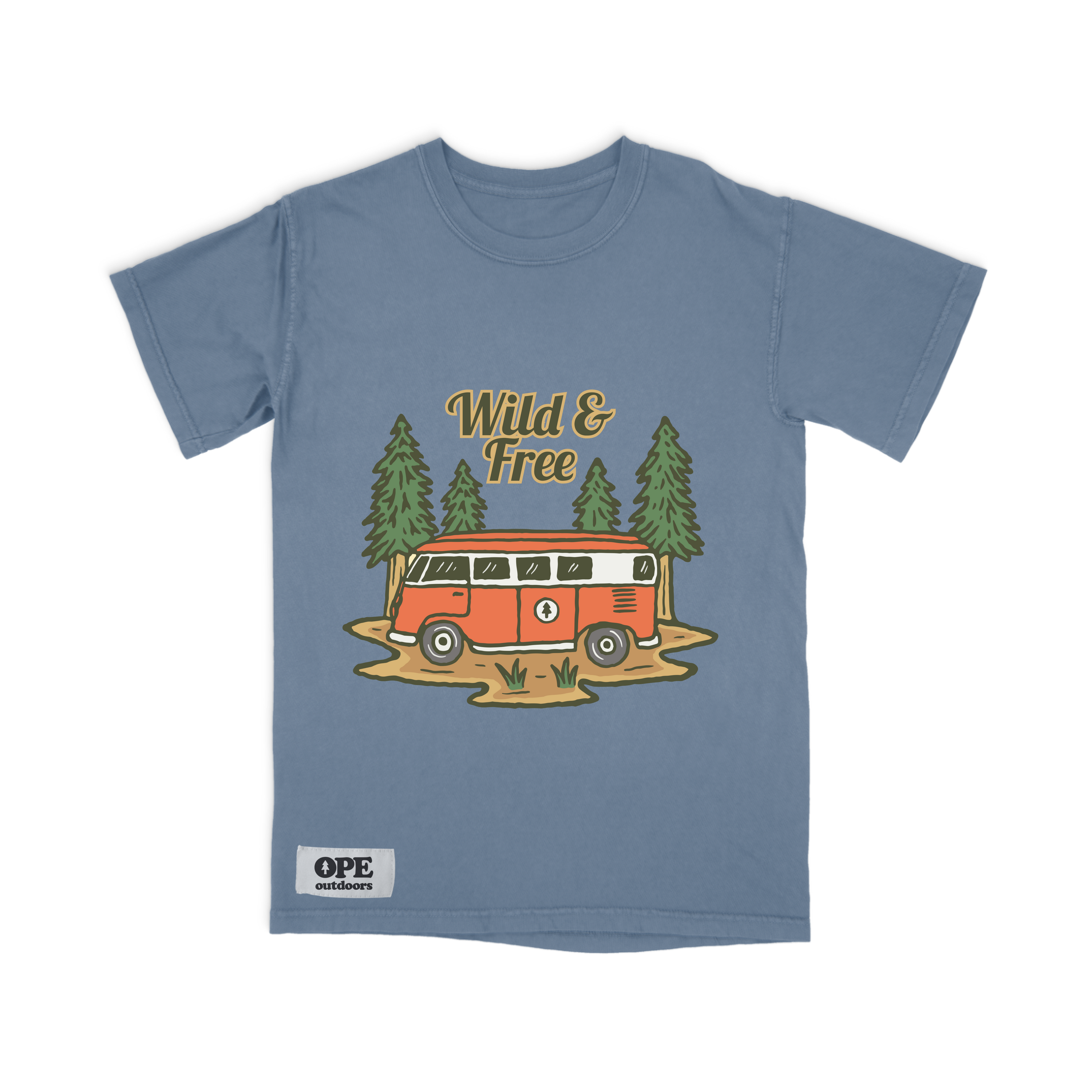 Wild & Free T-Shirt Light Green