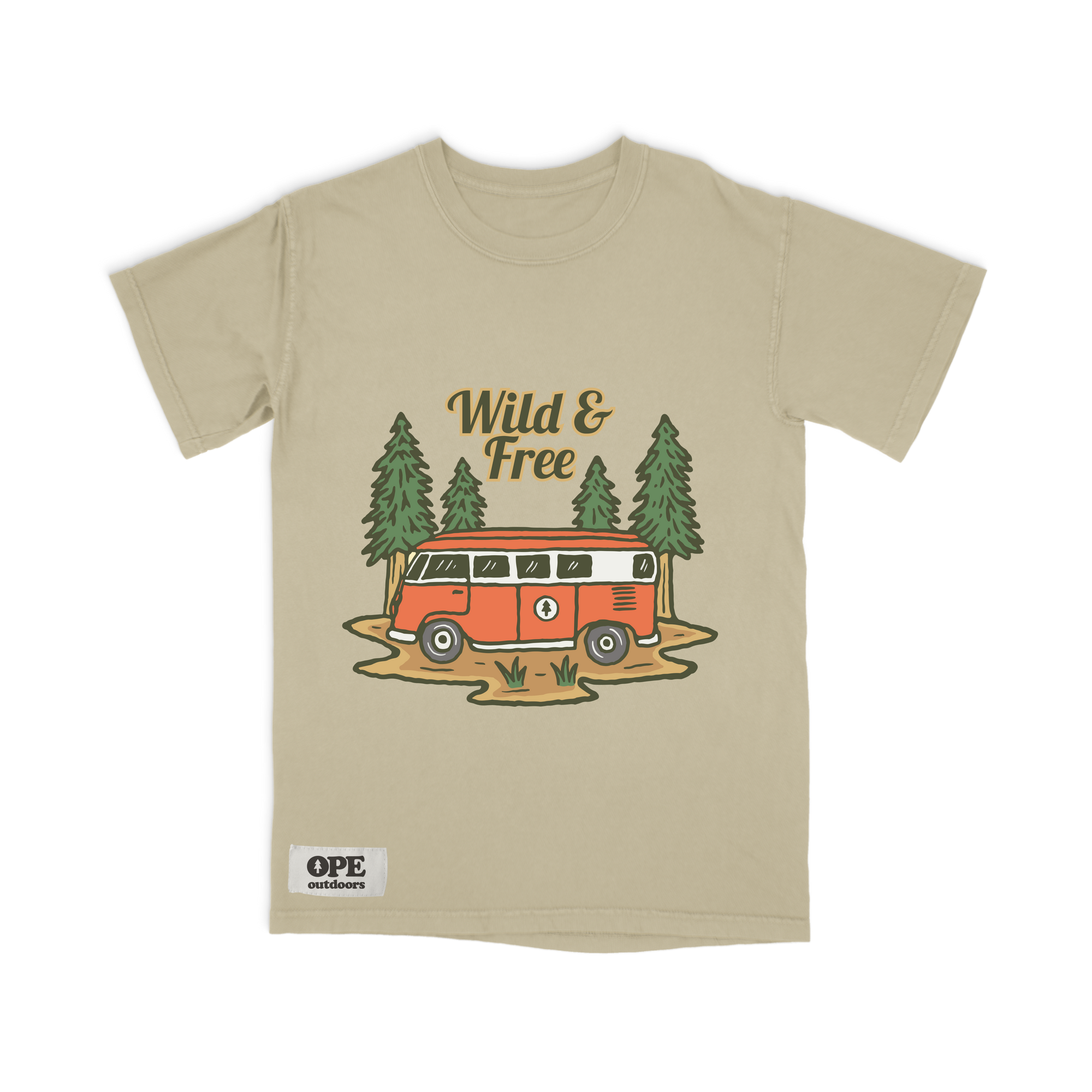 Wild & Free T-Shirt Light Green