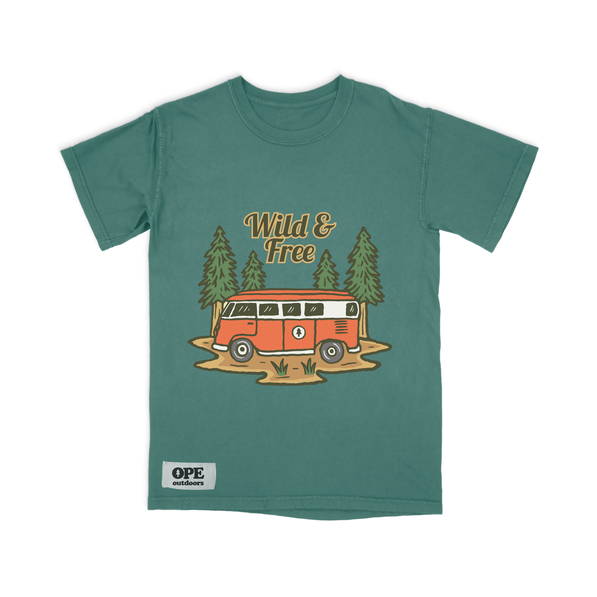 Wild & Free T-Shirt Light Green