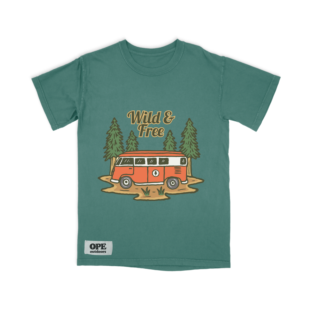 Wild & Free T-Shirt Light Green
