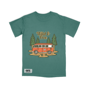
                
                    Load image into Gallery viewer, Wild &amp;amp; Free T-Shirt Light Green
                
            