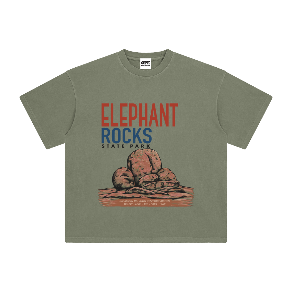 Elephant Rocks State Park Tee | WILLED Collection
