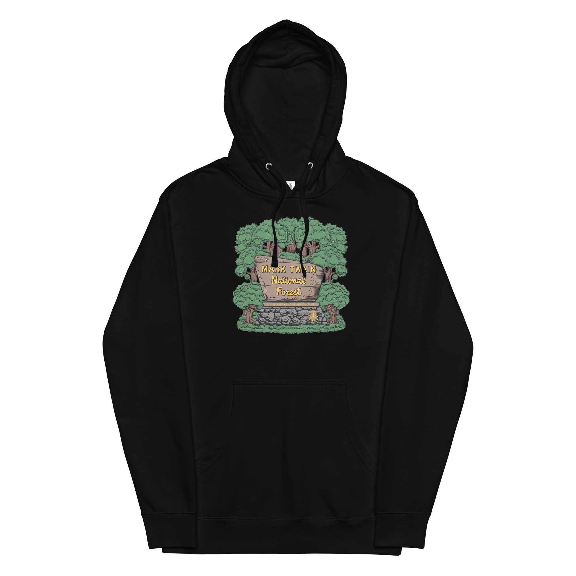 Mark Twain National Forest Black Hoodie