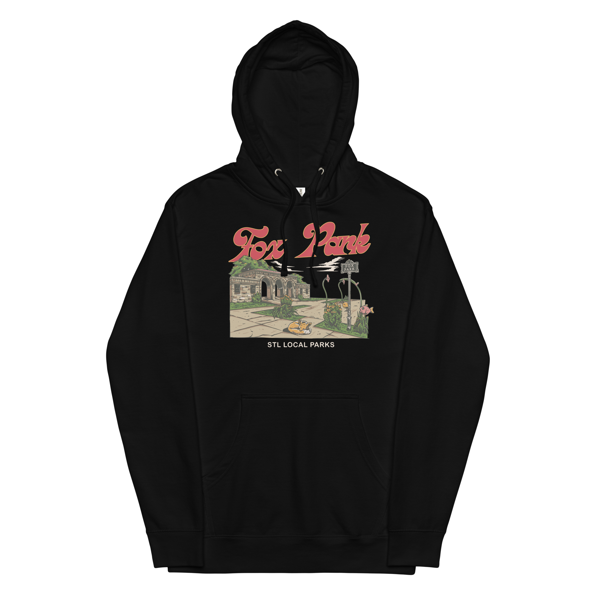 Fox Park Black Hoodie
