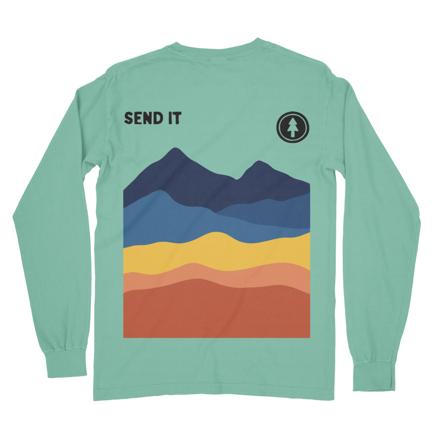 Send It Long Sleeve T Shirt (Island Reef)