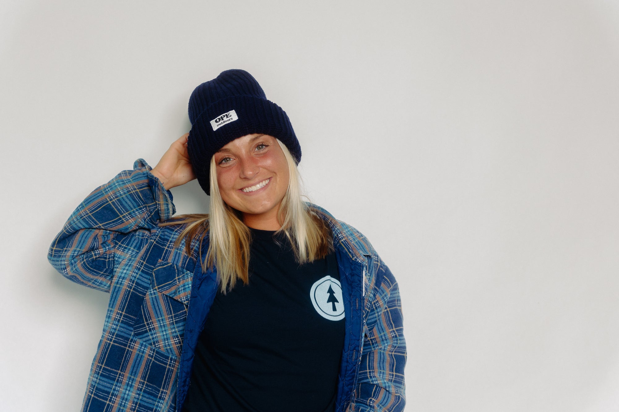 Chunky Knit Ope Beanie