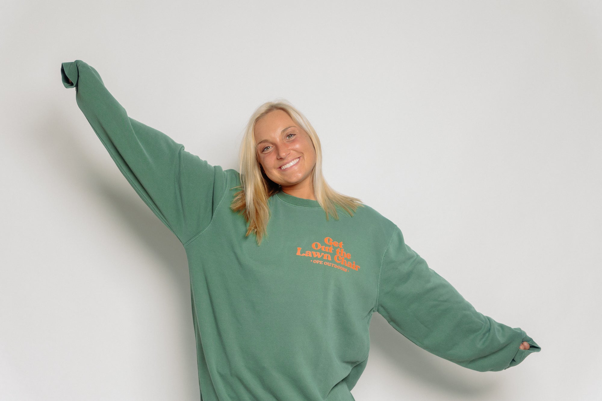 Get Out The Lawn Chair Sweater (Alpine Green)