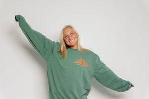 
                
                    Load image into Gallery viewer, Get Out The Lawn Chair Sweater (Alpine Green)
                
            