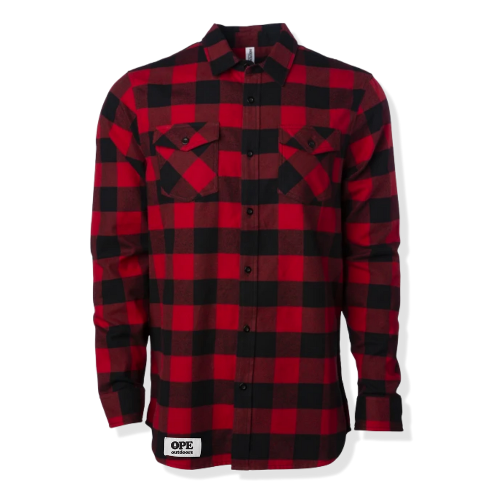 
                
                    Load image into Gallery viewer, Long Sleeve Flannel Red And Black
                
            